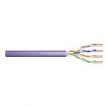 Digitus Cabo CAT 6 U-UTP installation cable, 250 MHz Eca (PVC), AWG 24/1, w/o cross, 305m, sx, purple