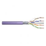 Digitus Cabo CAT 6 F-UTP installation cable, 250 MHz, AWG 23/1 Dca (LSZH-1), 305 m drum, simplex, purple