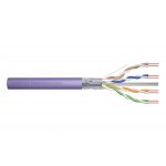 Digitus Cabo CAT 6 F-UTP installation cable, 250 MHz Cca (EN 50575), AWG 23/1, 500 m drum, sx, purple