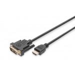 Digitus Cabo HDMI adapter type A-DVI(18 1) M/M, 2.0m, Full HD, bl