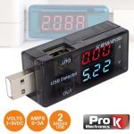 ProK Electronics Testador usb 3-9v - PK-USBTESTER02
