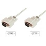 Digitus Datatransfer Connection Cable, D-Sub9 m/m, 3.0m, Serial, Molded, Be - AK-610107-030-E