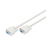 Digitus Datatransfer Connection Cable, D-Sub9 F/f, 2.0m, Serial, Molded, Be - AK-610106-020-E