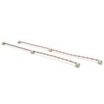 Digitus Potential Equalization Bar Set, 2 Pcs., 820 mm 2x 24 Connection Points, Incl. Earthing Leads - DN-19-EARTH-L