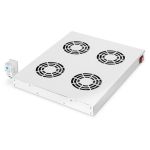 Digitus Ventilation Unit for 483 mm (19") Installation 4 Fans, Thermostat, Switch, Grey (ral 7035) - DN-19 FAN-4-HO