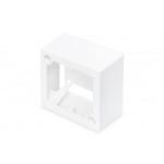 Digitus Surface Mount Box for Faceplates 80x80 mm, Color Pure White, French Layout - DN-93804
