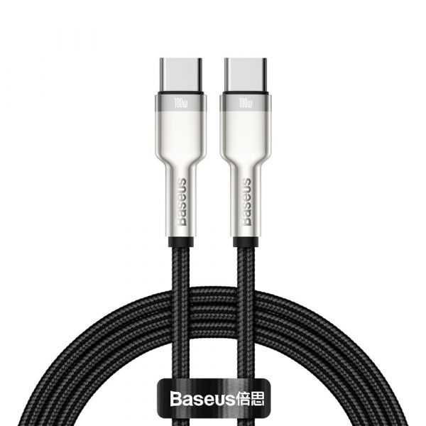 Baseus Cabo Dados Cafule USB-C Para USB-C 5A 100W 1m Preto | KuantoKusta