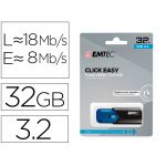 Emtec 32GB B110 Click Easy azul/preto USB-A 3.2 Gen 1 - ECMMD32GB113