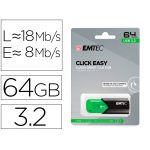 Emtec 64GB B110 Click Easy verde/preto USB-A 3.2 Gen 1 - ECMMD64GB113