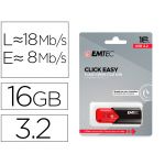 Emtec 16GB B110 Click Easy red/preto USB-A 3.2 Gen 1 - ECMMD16GB113