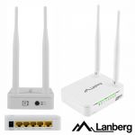 Lanberg Router Wifi 2 Ant. 802.11b/G/N 300MBPS 4 Port WPS - RO-030FE