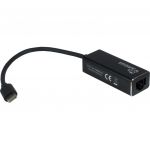 Inter-Tech Adaptador USB-C para Gigabit Lan RJ45 Preto
