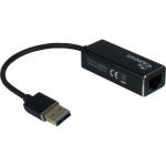 Inter-Tech Adaptador USB3.0 para Gigabit Lan RJ45 Preto