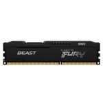 Memória RAM Kingston Pack 2x 8GB (16GB) DDR3 CL10 1600Mhz 2Rx8 Fury Beast Black KF316C10BBK2/16