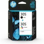 Tinteiro HP 305 2-Pack Tri-color/Black Original Ink Cartridge