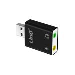 LinQ Cartão Som Externo USB 2.0/Jack 3.5mm