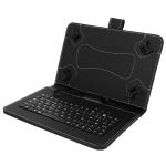 Avizar Capa Protectora Folio com Teclado Azerty Tablet 10'' Black Função Suporte - FOLIO-KEY-BK-TAB10