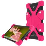 Avizar Capa Protectora Tablet 8.9 12 "" Universal Bumper Silicone Gel Rosa Modo Suporte - BACK-FALKO-PK-TAB10
