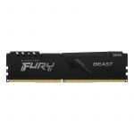 Memória RAM Kingston 8GB Fury Beast DDR4 3600Mhz CL17 Preta - KF436C17BB/8
