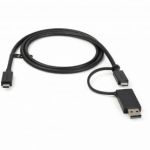 StarTech Cable USB-C com Adaptador USB-A Macho/Macho 1m Preto