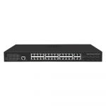 Switch PoE Gestionable 24 puertos PoE + 4 Combo Gigabit + 4 Combo SFP Velocidad 10/100/1000 Mbps 30 W por puerto / Máximo 300W Gestionable Norma IEEE802.3af (PoE) / at (PoE+) SW3224POE-MGC-300
