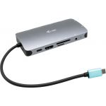 I-Tec adaptador USB-C HDMI/VGA com LAN + Power Delivery 100W - C31NANODOCKVGAPD