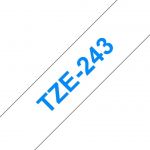 Fita Laminada Brother TZE-243 Azul/Branco Compatível