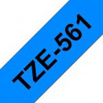 Fita Laminada Brother TZE-561 Preto/Azul Compativel