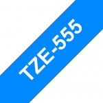 Fita Laminada Brother TZE-555 Branco/Azul Compativel