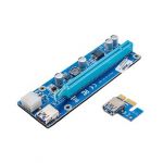 Akyga Adaptador Riser PCI-E/USB 3.0/SATA Azul - AK-CA-64
