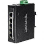 Trendnet Switch Industrial 5 Port Fast Ethernet L2 Din-rail - TI-E50