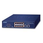 Planet GSD-1008HP Switch de Rede Não-gerido Gigabit Ethernet (10/100/1000) Power Over Ethernet (poe) 1U Preto - GSD-1008HP