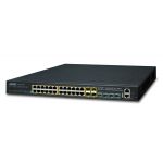 Planet SGS-6341-24P4X Switch de Rede Gerido L3 Gigabit Ethernet (10/100/1000) Power Over Ethernet (poe) 1U Preto - SGS-6341-24P4X