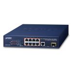 Planet FGSD-1011HP Switch de Rede Gigabit Ethernet (10/100/1000) Power Over Ethernet (poe) 1U Preto - FGSD-1011HP