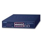 Planet FSD-1008HP Switch de Rede Não-gerido Fast Ethernet (10/100) Power Over Ethernet (poe) 1U Preto - FSD-1008HP