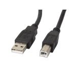 Lanberg - CA-USBA-10CC-0005-BK cable USB 0,5 m USB 2.0 USB B Negro - CA-USBA-10CC-0005-BK