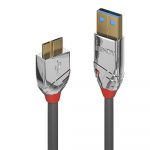 Lindy - 36656 cable USB 0,5 m USB 3.2 Gen 1 (3.1 Gen 1) USB A Micro-USB B Gris - 36656