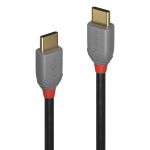 Lindy - 36871 cable USB 1 m USB 2.0 USB C Negro, Gris - 36871