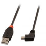 Lindy - 31970 cable USB 0,5 m USB 2.0 USB A Mini-USB B Negro - 31970