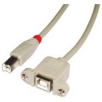 Lindy - 31801 cable USB 1 m USB 2.0 USB B Gris - 31801