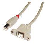 Lindy - 31800 cable USB 0,5 m USB B Gris - 31800