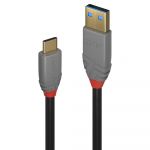 Lindy - 36910 cable USB 0,5 m USB C USB A Negro, Gris - 36910