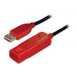 Lindy - 42782 cable USB 12 m USB 2.0 USB A Negro - 42782
