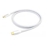 Equip - 128356 cable USB 1 m USB 3.2 Gen 2 (3.1 Gen 2) USB C Plata, Blanco - 128356