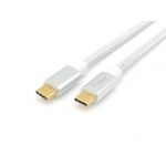 Equip - 128355 cable USB 0,5 m USB 3.2 Gen 2 (3.1 Gen 2) USB C Plata, Blanco - 128355