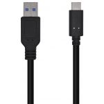 AISENS - Cable USB 3.1 Gen 2 10 Gbps 3 A, Tipo C/M-A/M, Negro, 0.5m - A107-0449