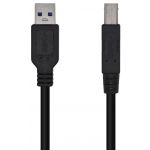 AISENS - Cable USB 3.0 Impresora Tipo A/M-B/M, Negro, 2.0m - A105-0444