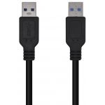 AISENS - Cable USB 3.0, Tipo A/M-A/M, Negro, 2.0m - A105-0447