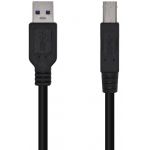 AISENS - Cable USB 3.0 Impresora Tipo A/M-B/M, Negro, 3.0m - A105-0445