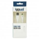 iggual - IGG316931 cable USB 1 m USB 2.0 USB A Micro-USB A Blanco - IGG316931
